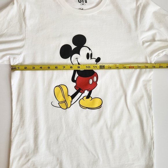 Uniqlo Mickey Mouse White Tshirt Graphic Tee Disney Parks Vacation Summer Small - Picture 3 of 7
